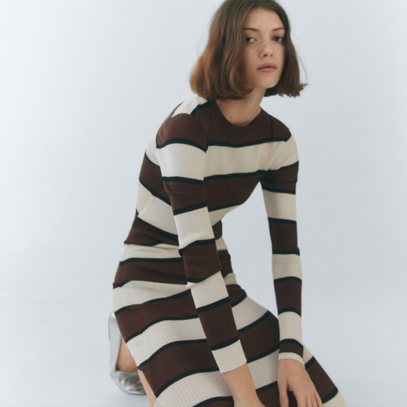 MNG Silky Knit Dress - Picture 6 of 10